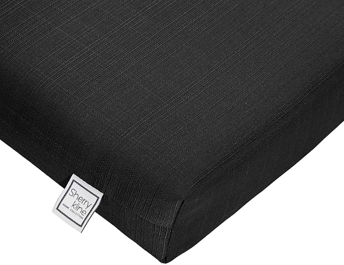 Sherry Kline Sunrise Indoor/Outdoor Chaise Lounge Black 24"x72"