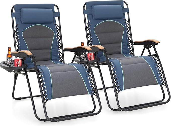 Sophia & William Oversized XXL Zero Gravity Chair Set of 2 - Photo 1