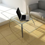 Landical 24" x 48" Rectangle Clear Tempered Glass Table Top 1/2" Thick Eased Corners Clear Tempered Top Patio Table - Photo 2