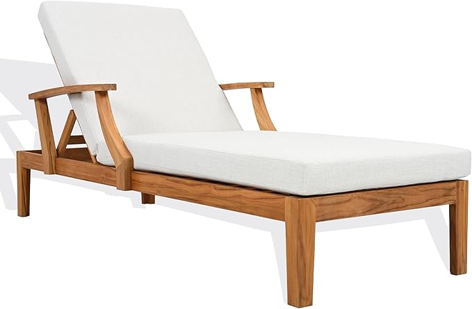 SAFAVIEH Couture Outdoor Patio Furniture Collection - Martinique Chaise Lounge Chair - Photo 4