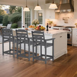Tall Adirondack Chair, All Weather Resistant Adirondack Bar Stools for Patio, Lawn, Garden, Swimming Pool - Photo 6