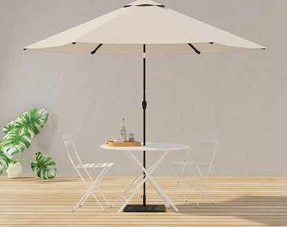 Carolina Chair & Table Bistro Set of 2 Foldable Outdoor Chairs - Elegant Powder Coated Metal Seat and Frame Folding Chairs - Modern Style Space Saving Furniture for Patio, Balcony or Garden (White)