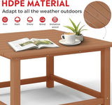 Costaelm Patio Conversation Table, Tatio Accent HDPE Outdoor Weather Resistant - Photo 6