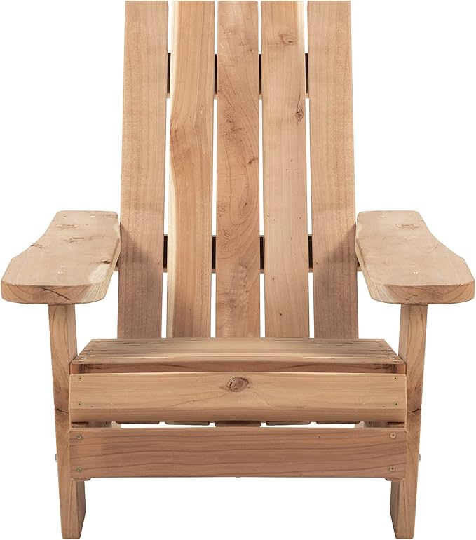 Jack and June Redwood Adirondack Chair Outdoor Leisure