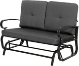 Outdoor Bench Patio Swing Glider Loveseat 2 Seats Rocking Chair - Photo 1