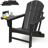 FOOWIN Folding Adirondack Chair, HDPE Adirondack Chairs with Cup Holder - Photo 1