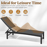 Chaise Lounge Chair, Set of 8 Outdoor Recliner Lounge Chair Sun Loungers - Photo 4