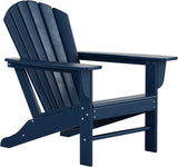 Costaelm Outdoor Adirondack Chair, HDPE Patio Chair, Weather Resistant Lawn Firepit Outside Chairs for Porch, Poolside - Photo 7