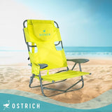 Ostrich On-Your-Back Outdoor Lounge 5 Position Reclining Beach Chair (2 Pack) - Photo 2