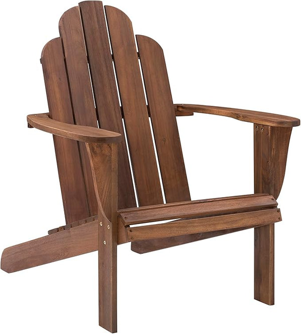 Linon Home Dcor Home Decor Teak Wood Stock Chair, 30.4" wx37.6 dx37.8 h, Stain - Photo 1
