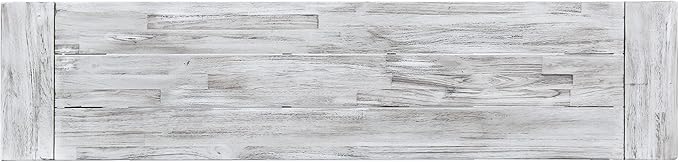 Merax 2 Pack Outdoor Acacia Wood Patio Bench, Garden Benches for Porch Park Yard Backyard Lawn, Grey + Black