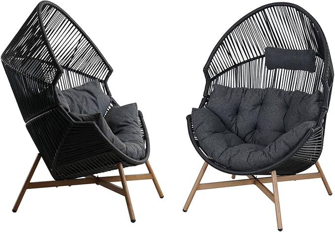 Grand patio Outdoor & Indoor Egg Chair 2PC - Photo 1