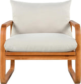 Merax Outdoor 4-Piece Acacia Wood Conversation Set - Patio 2-Seat Loveseat Sofa w/Coushion - Photo 7