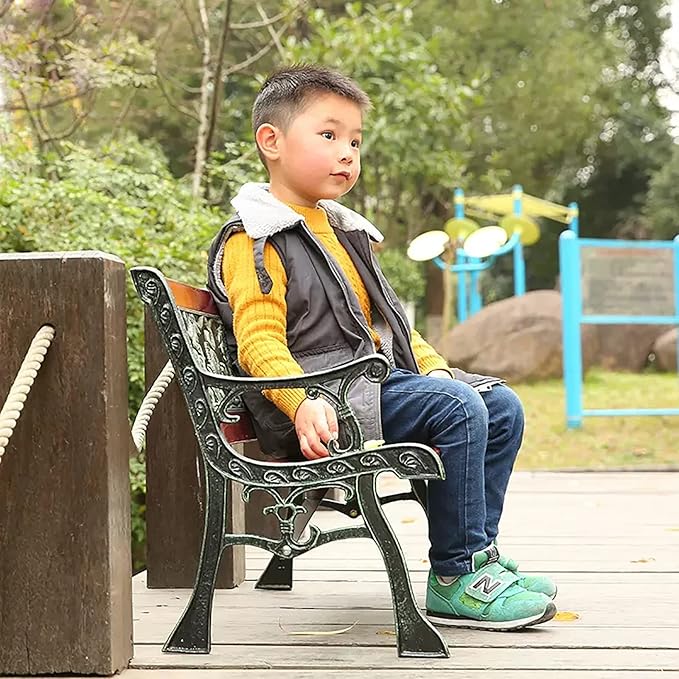 Outdoor Benches for Children, Kids Mini Sized Park Outdoor Bench, Patio Benches for Outdoors, Garden Benches for Outdoors