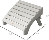 Highwood AD-OTL1-HGR Adirondack Folding Ottoman, Harbor Gray - Photo 3