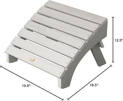 Highwood AD-OTL1-HGR Adirondack Folding Ottoman, Harbor Gray