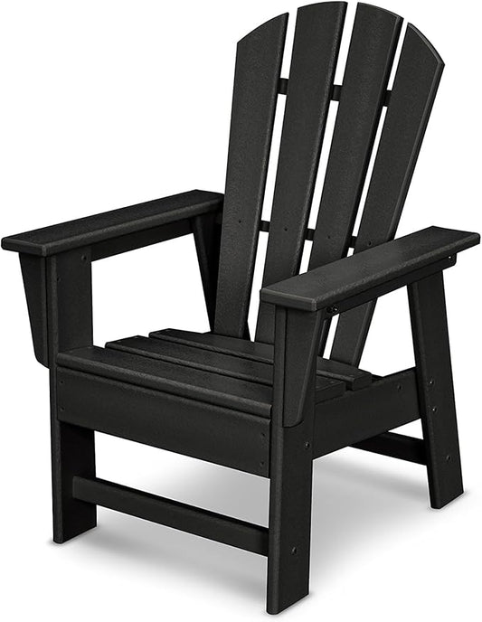Polywood® Kids Adirondack Chair in Black