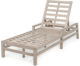 5-Position Adjustable Outdoor Chaise Lounge Set of 2, Solid Wood Patio Recliner Chair with Thick Cushions for Pool - Photo 8