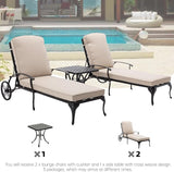 Chaise Lounge Outdoor Chair with Side Table - Photo 7