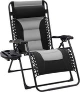 JEAREY Oversized Padded Zero Gravity Chairs, Folding Lounge Chair Outdoor Patio Recliner - Photo 1