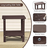 Folding Adirondack Chairs, HDPE Plastic Adirondack Chair with Side Table, Weather Resistant, Unfading, for Patio - Photo 5