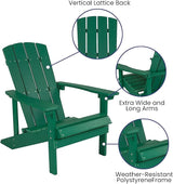 Flash Furniture Charlestown Commercial Grade Indoor/Outdoor Adirondack Chair - Photo 4