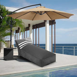 Outdoor Chaise Lounge Chair, Sunbed UV Resistant American Flag Sofa Couch Patio Waterproof Outside Sunlounge Reclining - Photo 1