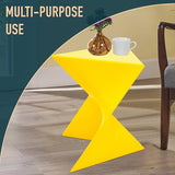 LeisureMod Modern Accent End Table - Stylish Yellow Side Vanity Table for Living Room & Bedroom - Photo 6