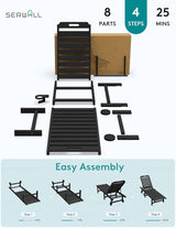 SERWALL Outdoor Chaise Lounge Set of 2 - Photo 8
