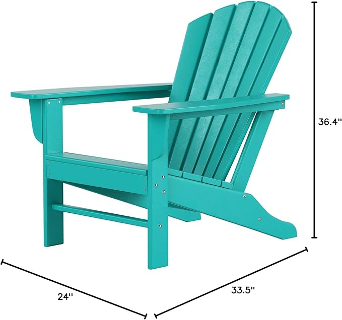 WestinTrends Dylan Outdoor Adirondack Chair (Set of 4), Turquoise