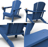 GLANC Folding Adirondack Chair Set of 2 - Photo 8