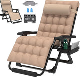ZENPETIO Oversized Zero Gravity Chair, 33In XXL Zero Gravity Recliner Lounge Chair - Photo 1