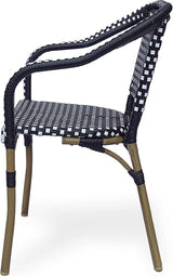 Christopher Knight Home Cecil Bistro Chairs, Black + White + Wood Print - Photo 5