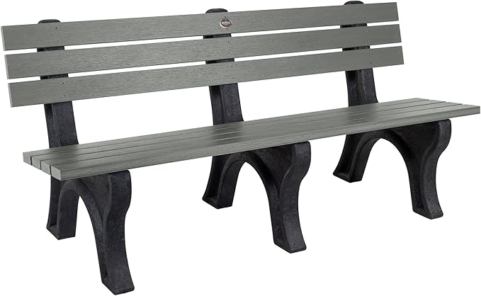 Sequoia Professional Aurora Park Bench, 6 ft, Coastal Teak