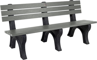 Sequoia Professional Aurora Park Bench, 6 ft, Coastal Teak
