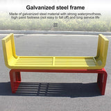 Outdoor Patio Garden Bench, Metal Garden Benches, All-Weather Outdoor Park Bench, for Garden, Balcony, Dining, Porch - Photo 4