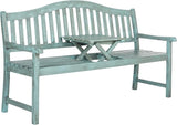 SAFAVIEH Outdoor Collection Mischa Natural Brown Bench - Photo 3
