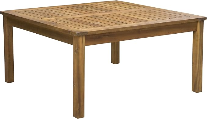 Christopher Knight Home Perla Outdoor Acacia Wood Coffee Table, Teak Finish ,Brown - Photo 1