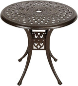 YUSING 31" Outdoor Dining Table, Patio Cast Aluminum Table, Furniture Set - Photo 1
