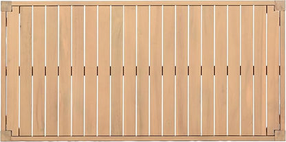Christopher Knight Home Galliard Outdoor Coffee Table for Patio Furniture Set, Heavy Duty Acacia Wood Accent Table, Rectangular Outdoor Table, Slat Panel Side Table for Yard Garden Porch, Light Teak