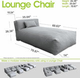 Outdoor Bean Bag Lounger Chair - Photo 2