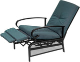 SUNCROWN Outdoor Recliner Chair Patio Adjustable Relaxing Chairs Outdoor Metal Furniture Chair with Thick - Photo 2