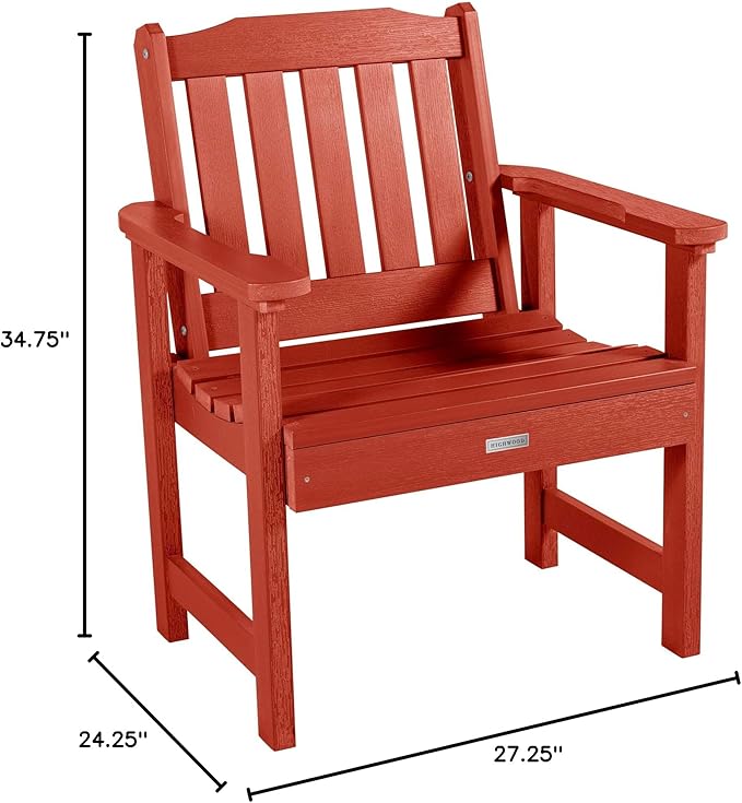 highwood Lehigh Garden Chair, Rustic Red