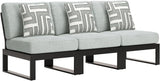 Signature Design by Ashley Beachloft Straight Coastal 3-Piece Outdoor Sectional with Removable Cushion - Photo 1