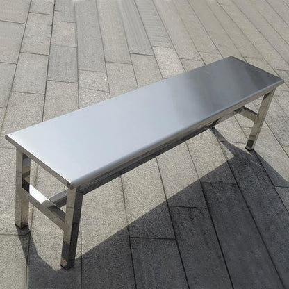 Outdoor Patio Bench, 304 Stainless Steel Outdoor Garden Bench, 660 Lbs Load-Bearing Capacity, for Patio, Park, Commercial Use(150cm/59in)
