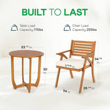 Sauvage Bistro Armchairs with Table - Set of 3 - Photo 2
