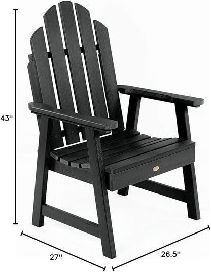 Highwood Classic Westport Patio and Garden Chair, Black