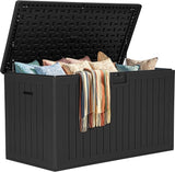 YITAHOME 220 Gallon Double-Wall Deck Box with Divider & Side Handles, Outdoor Large Storage for Patio Furniture Cushions - Photo 9