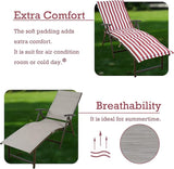 Kozyard Cozy Aluminum Reclining Lounge Chair - Perfect for Beach, Yard, Pool, Deck - Photo 6