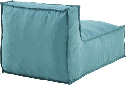 Christopher Knight Home Natty Bean Bag Chair, Fabric Bean Bag Chairs for Adults and Kids, Comfy Reading Chair, Lounge Sofa with Armrest, Indoor/Outdoor Spaces Memory Foam Bean Bag Chair, Teal